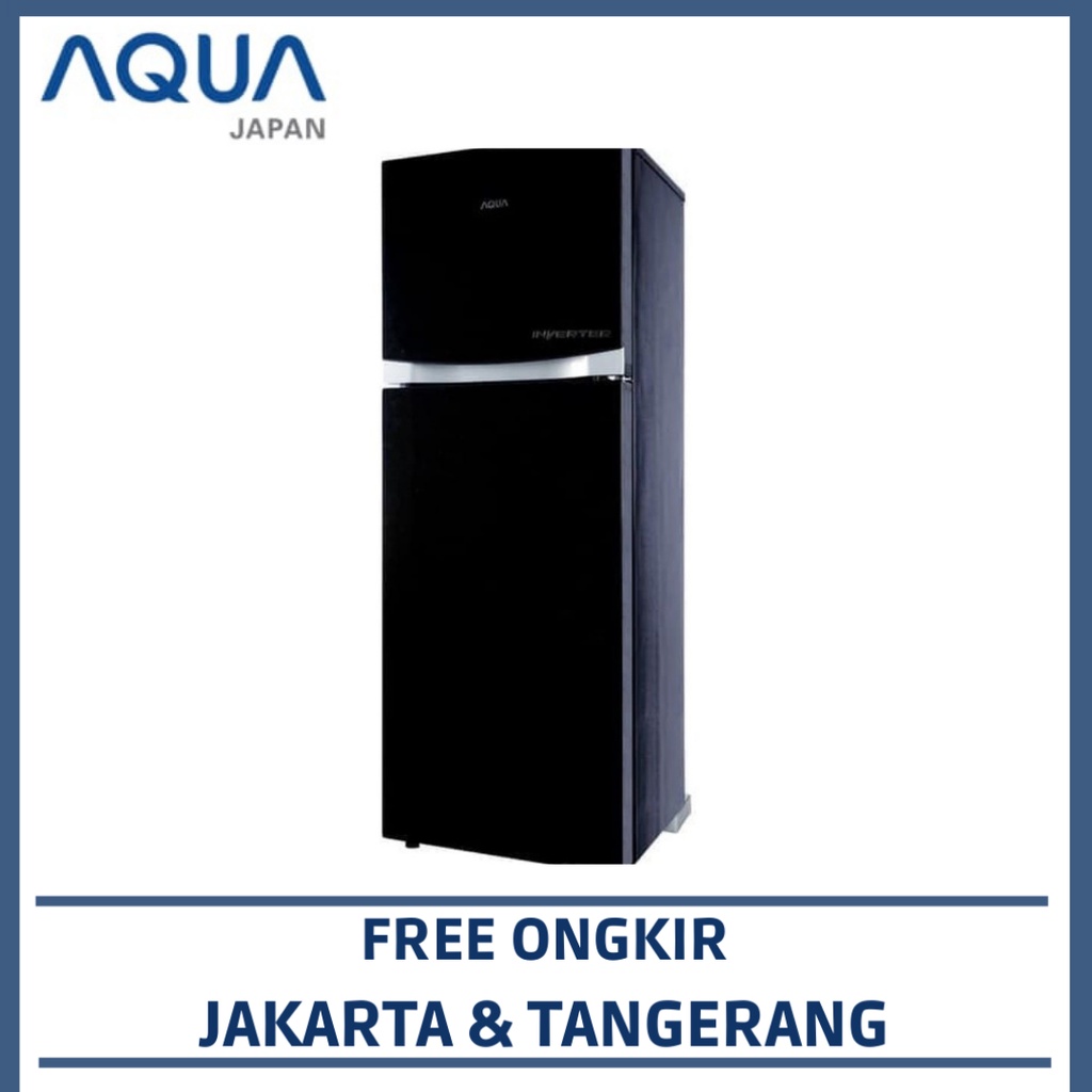 AQUA AQR-D275R(WBK) KULKAS 2 PINTU AQUA 220 LITER INVERTER/ASI ROOM