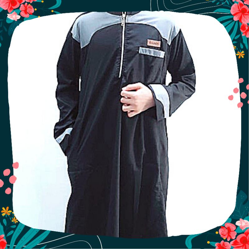 Jubah Gamis Remaja Pesantren Laki Laki  Usia 10-15 Tahun Katun Toyobo PUTIH dan warna lain/ jubah remaja tangan panjang toyobo fodu