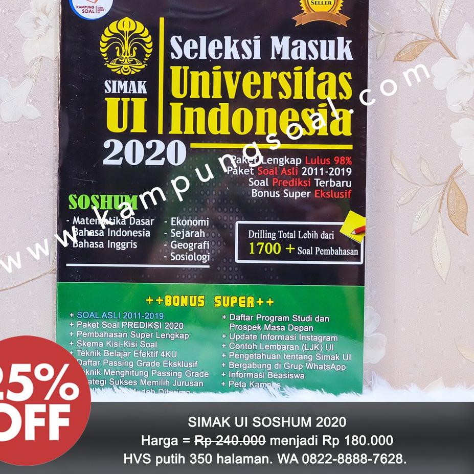 Contoh Soal Simak Ui S1 Soshum - Galeri Belajar