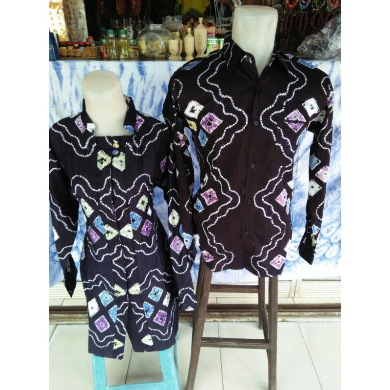 Baju Couple Sasirangan satin