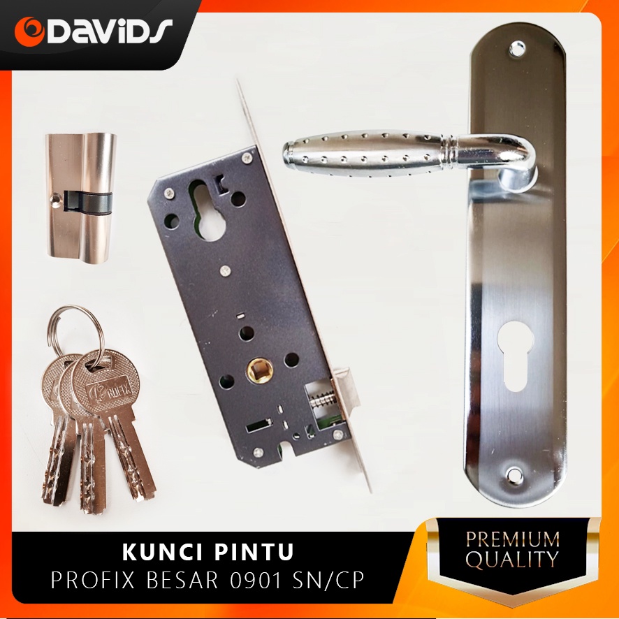 Hendel Pintu Kunci Rumah Set Kamar Minimalis Handel Gagang Pegangan Handle Selot Slot Besar Profix