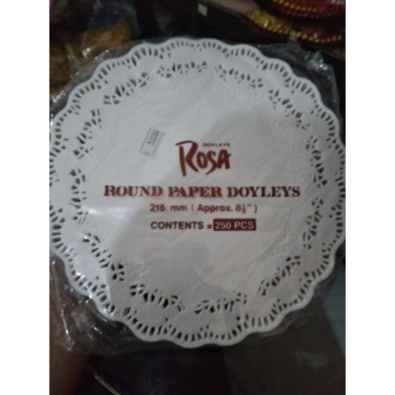 

alas roti/ lemek kue /round paper doyleys
