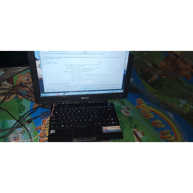 {SOLD} laptop notebook bekas, mesin normal tanpa lcd ASUS Eeepc 1015px, TOSHIBA NB510