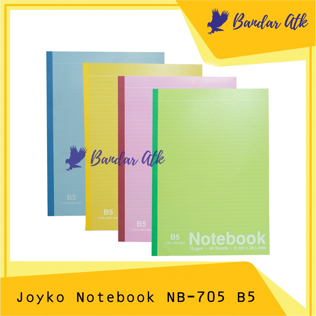 

JOYKO Buku Tulis Catatan Bergaris Ruled Notebook NB-705 B5 [1 PCS]