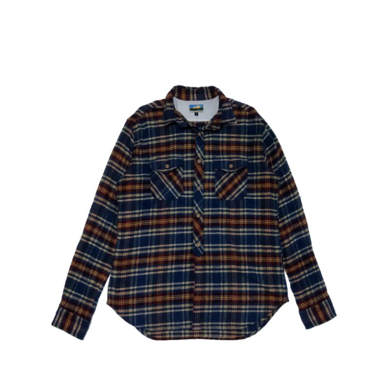 flannel global work double pocket