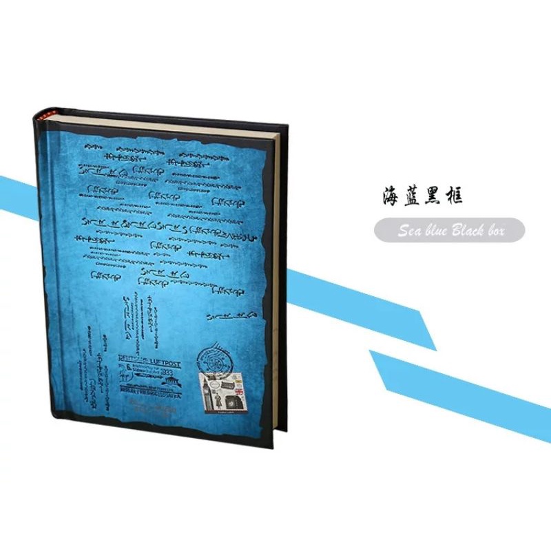 BUKU DIARI DIARY BOOK HARD COVER JURNAL MEMO BUKU CATATAN ISI 120 LEMBAR NOTEBOOK BIRU TUA KECIL