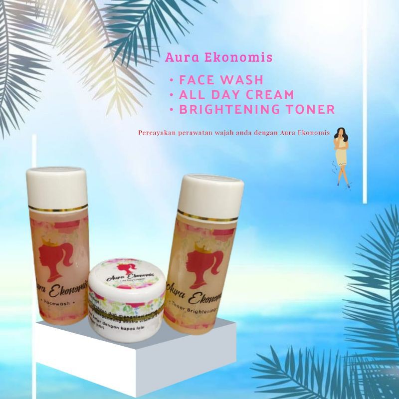 PAKET SKINCARE AURA EKONOMIS / PAKET SUPER WHITENING