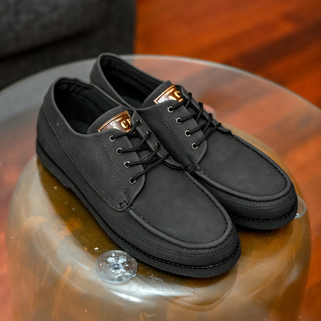 MAIKOR BLACK |ManNeedMe x Jack| Sepatu Sneakers Pria Casual Suede Shoes ORIGINAL