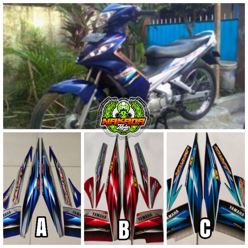 striping sticker jupiter mx old 2006 2007 list bodi yamaha jupiter mx lama 2006 2007