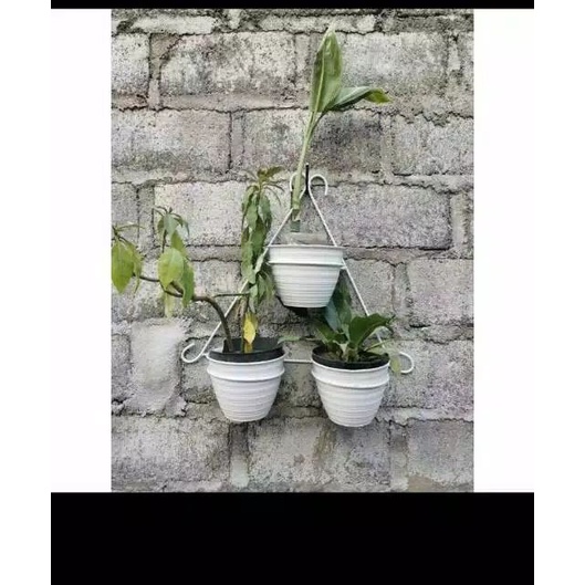 STANDING RAK POT BUNGA GANTUNG/ RAK POT DINDING 2 SUSUN/RAK POT MURAH