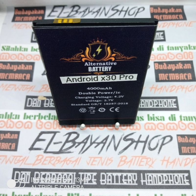Batrai Android china X30 pro Batre modif P 8 L5,7 Baterai Battery