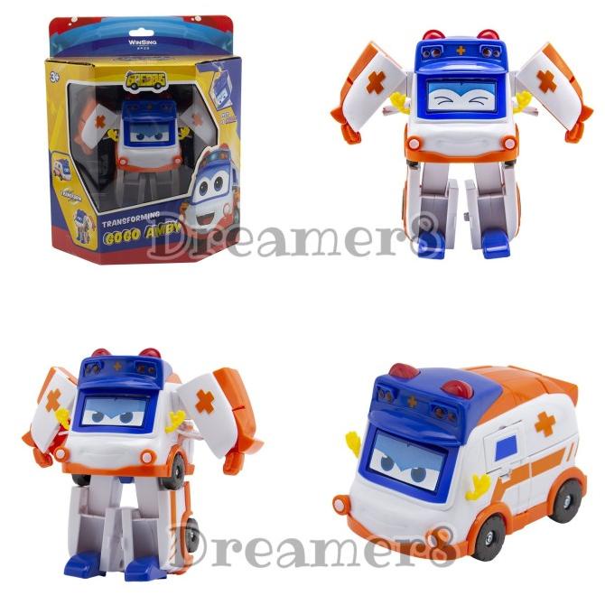 Terlaris Gogobus Transforming Robot Gogo Bus Firy Justin Amby Original Mainan