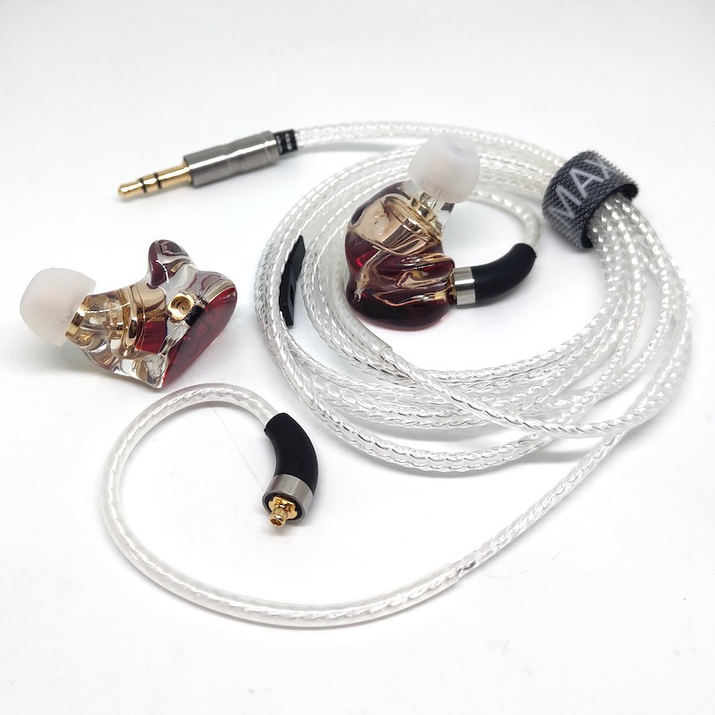 MAXI R1 Resin Dynamic HiFi Bass Earphone MMCX Detachable Noise Isolate