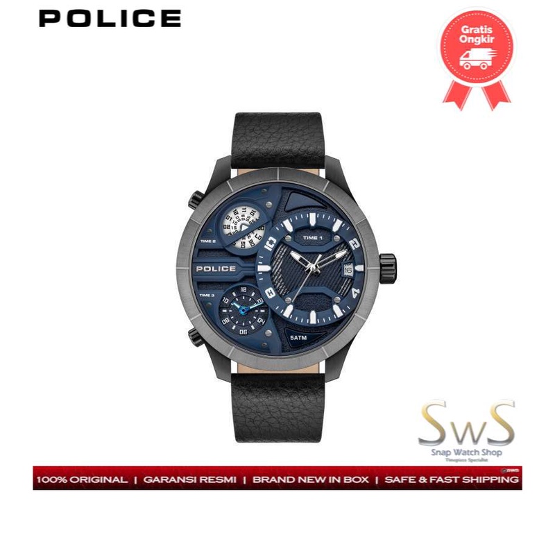 Police Dual Time Original Garansi Resmi PEWJB2110640 Jam Tangan Pria