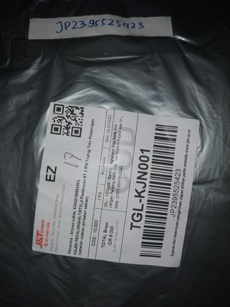 Kemeja Batik Lengan Panjang Size M L Xl Xxl Xxxl