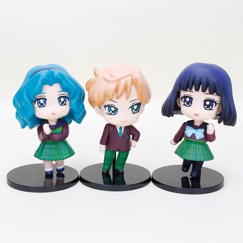 Figure Sailor Moon Satuan Set 6 Pajangan Miniatur Hiasan Topper/figure sailormoon/Anime Sailor Moon