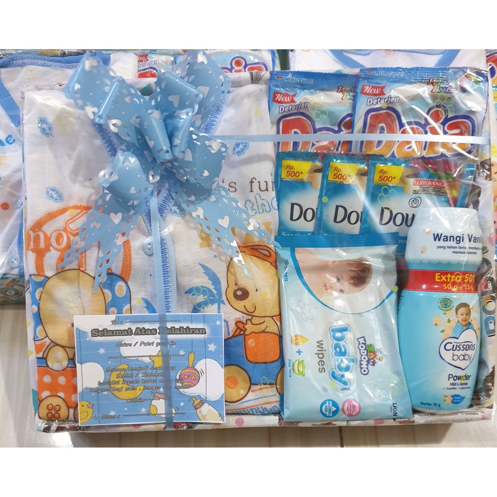 parsel bayi#paketan bayi#gift box baby-biru
