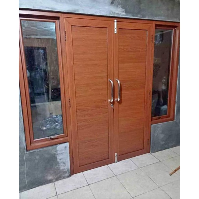 pintu jendela almunium serat kayu