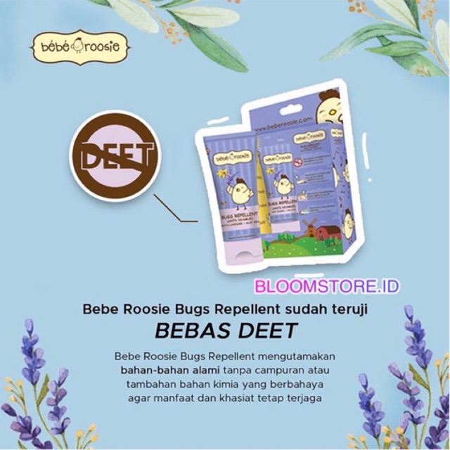 ANTI NYAMUK BEBE ROOSIE Rosie Telon Cream Minyak Bugs Repellent Lavender 60gr Beberosie Beberoosie