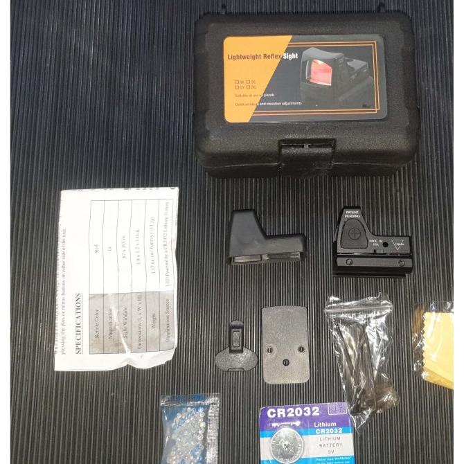 Mini trijicon Rmr 1x Reflex Red Dot Sight with TM KJW WE GLOCK MOUNT Star Seller