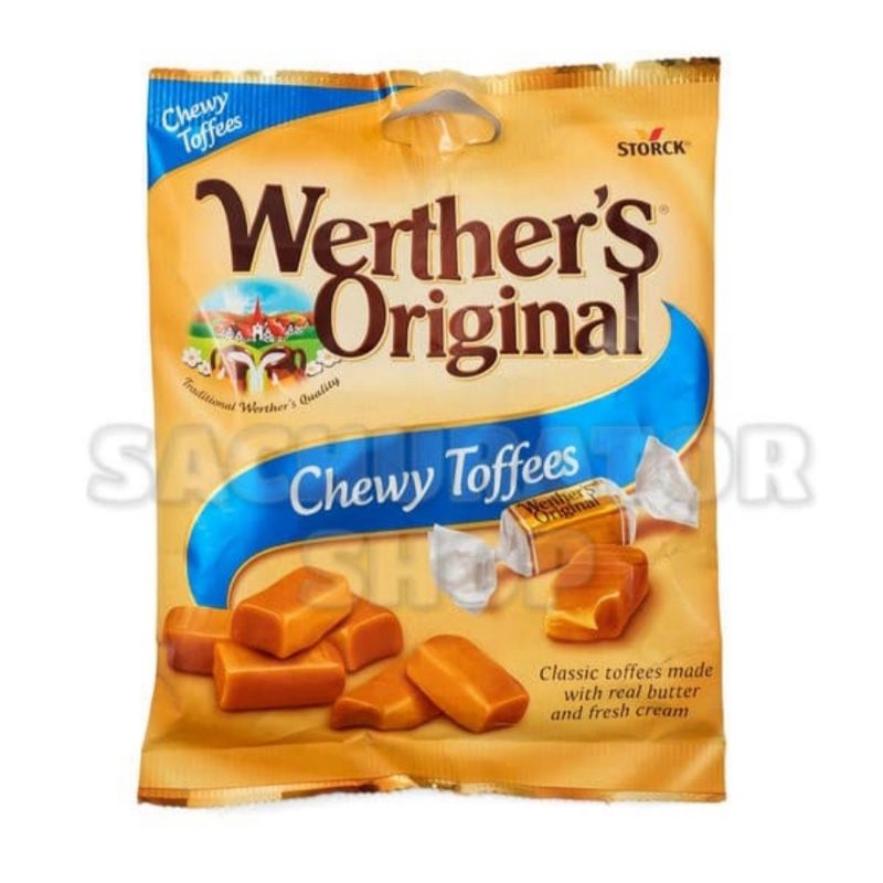 

Permen Kenyal Karamel Toffees Storck Werthers Wether's Original Chewy Toffees Caramel Candy Pack