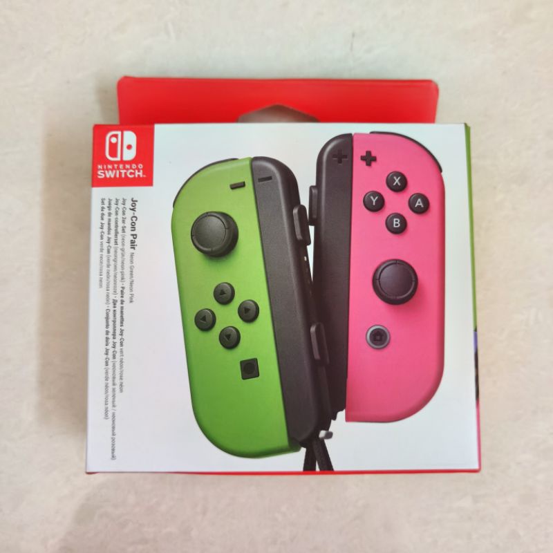 Joycon Joy Con Nintendo Switch L R Splatoon Edition Pink Hijau Green