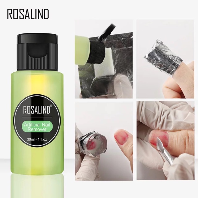 ROSALIND gel polish remover artificial nail remover aceton aseton gel polish aseton kutek gel