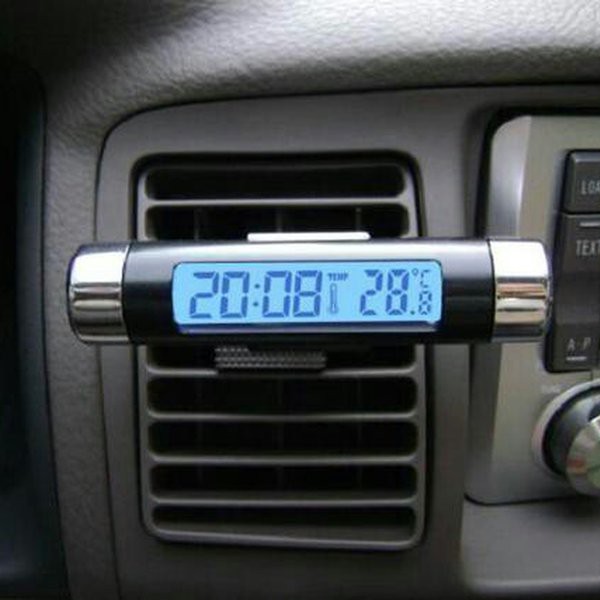 Sale jam dan ukur suhu ruang digital untuk di mobil