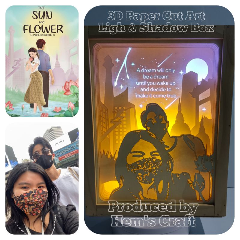 Custom (Full Design) 3D paper cut art - Light & Shadow Box