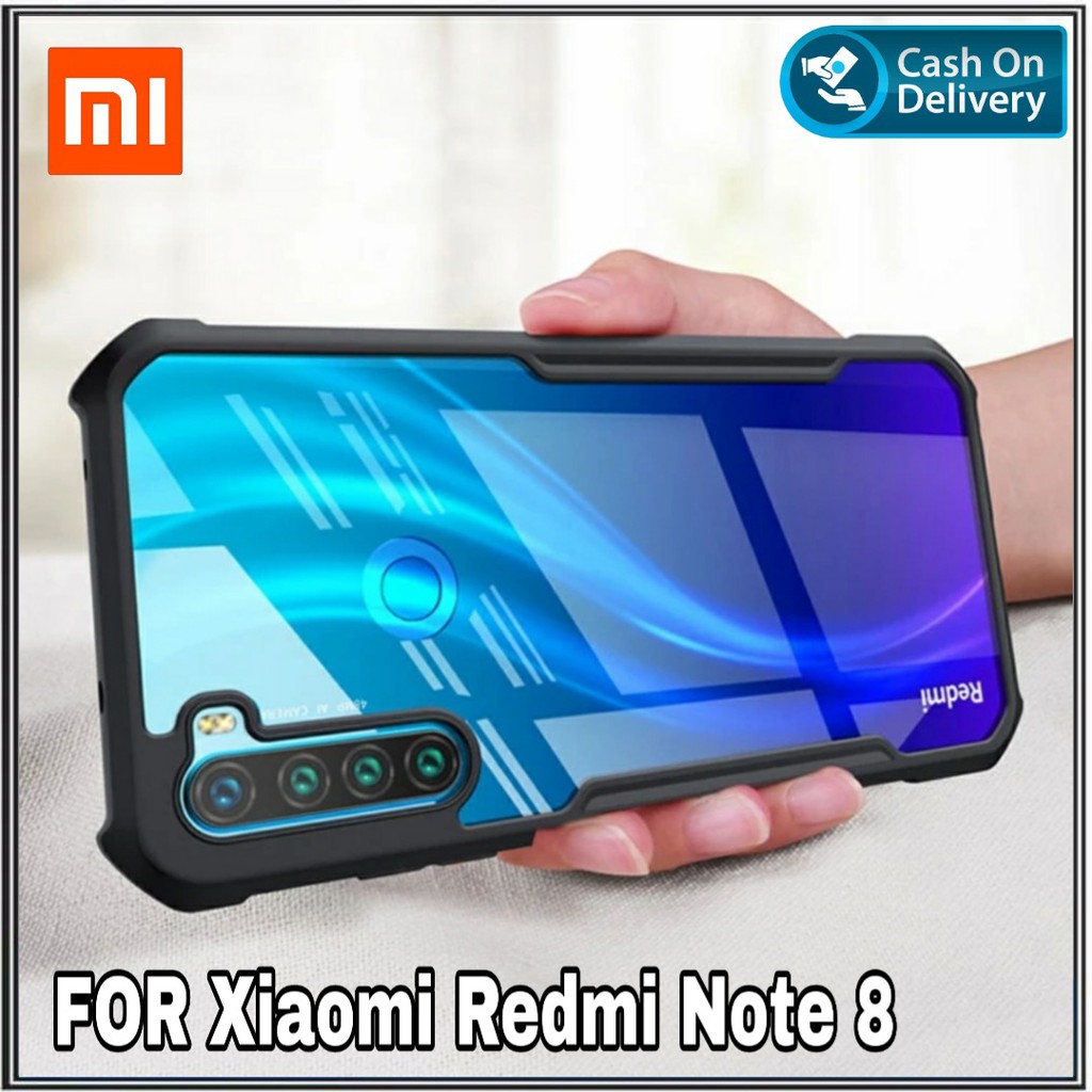 Case Xiaomi Redmi Note 8 Soft Hard Fusion Transparan Casing Premium