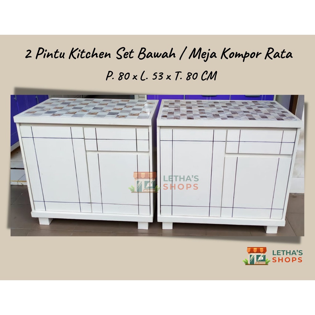 MEJA KOMPOR / KITCHEN SET BAWAH TEABOLCK CAT DUCO