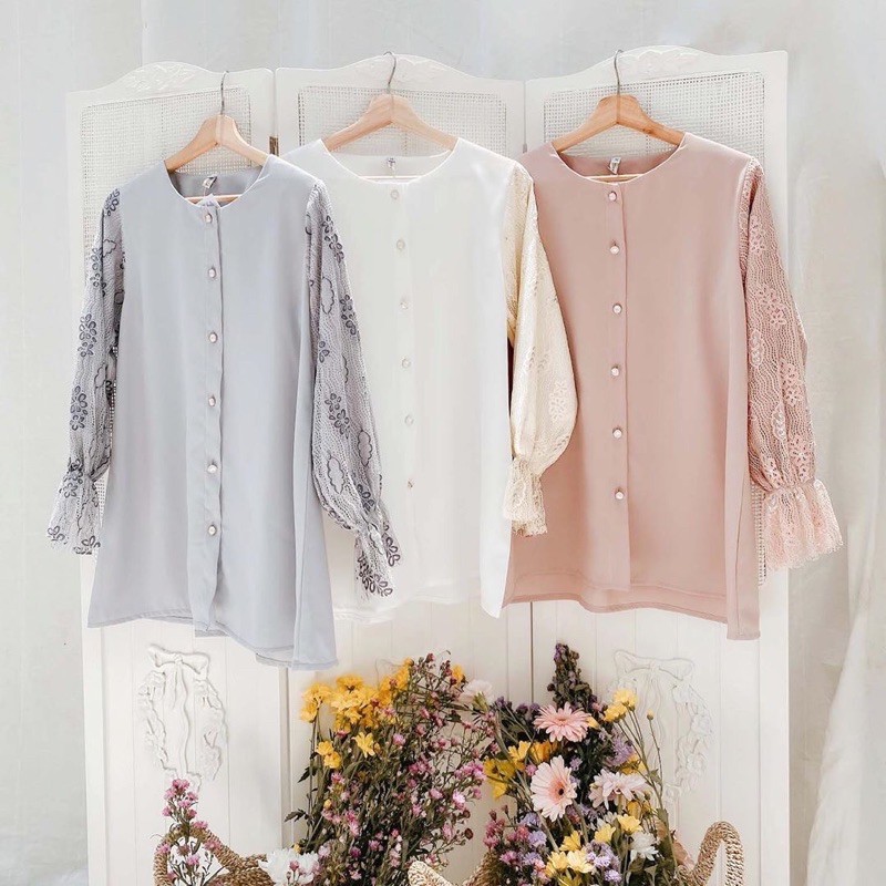 DIANE BLOUSE VANILLA HIJAB