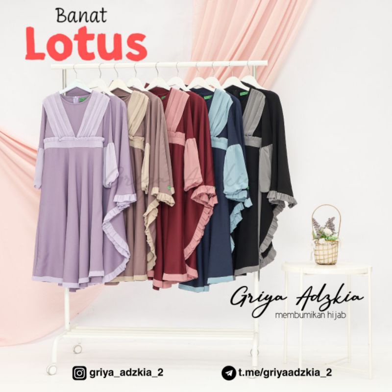 set gamis banat lotus by Griya Adzkia