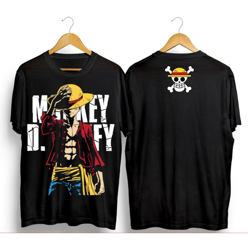 bayar di tempat / kaos t-shirt motif luffy topi / baju kaos distro one piece / kaos distro pria terlaris dan termurah 2022 / kaos distro motif terbaru 2022 / baju kaos pria dewasa