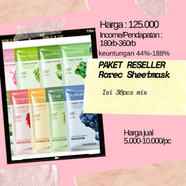 Paket Reseller Masker crushlicious Kyau nutrilash lea gloria goldenviera beautetox runaskin huppies