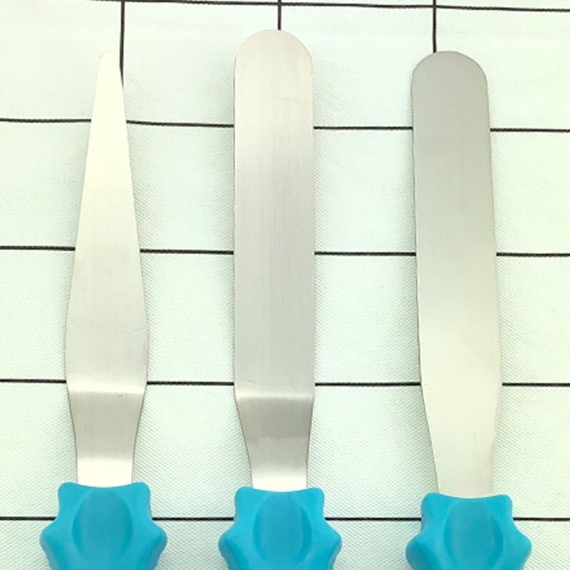 Spatula Stainless Set 3 / Spatula Butter / Pisau Butter / Perata Butter Cream