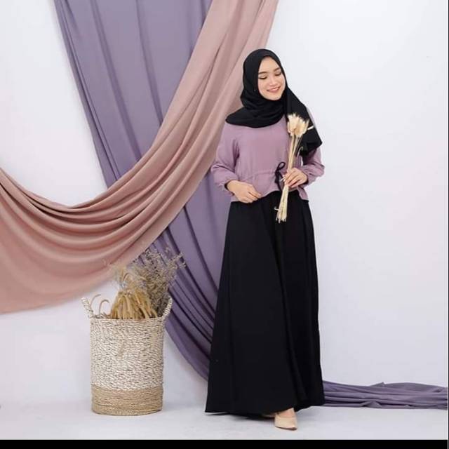 Gamis polos wolfish modis murah