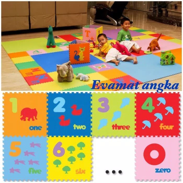 Matras Puzzle - Puzzle Lantai - Puzzle Evamat Matras Evamat Angka Bergambar Murah Produk Terbaik