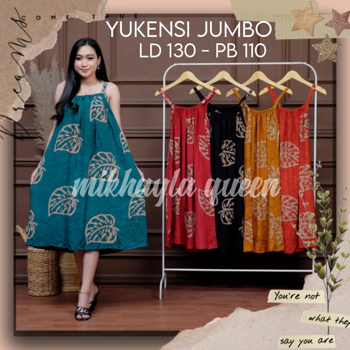 JUMBO Baju Tidur Wanita  Sexy Jumbo Ld 130 Daster Home Dress Kimono Pakaian Piyama Tidur Tali Satu P