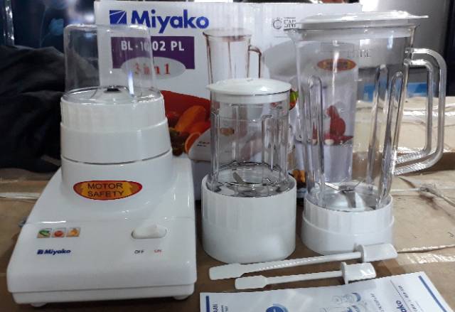 MIYAKO BL-102 PL / BLENDER MIYAKO PLASTIK 1L BL-102PL 3IN1 PLASTIK BL102PL