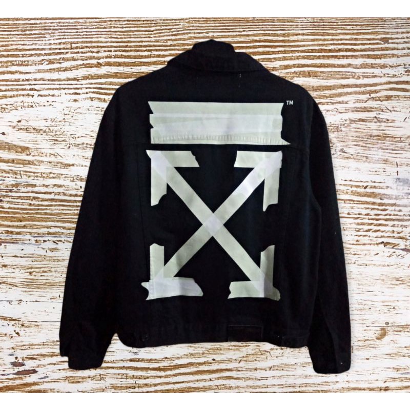 Jaket Denim Off White Second