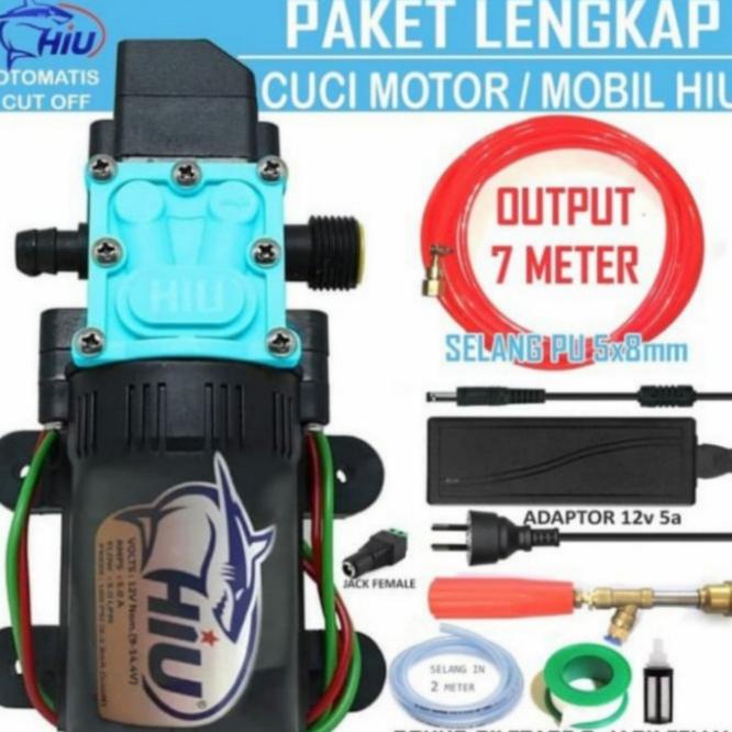 Dinamo Pump Sprayer Hiu Pompa Elektrik 12V Slip Lock Pu 7 Meter