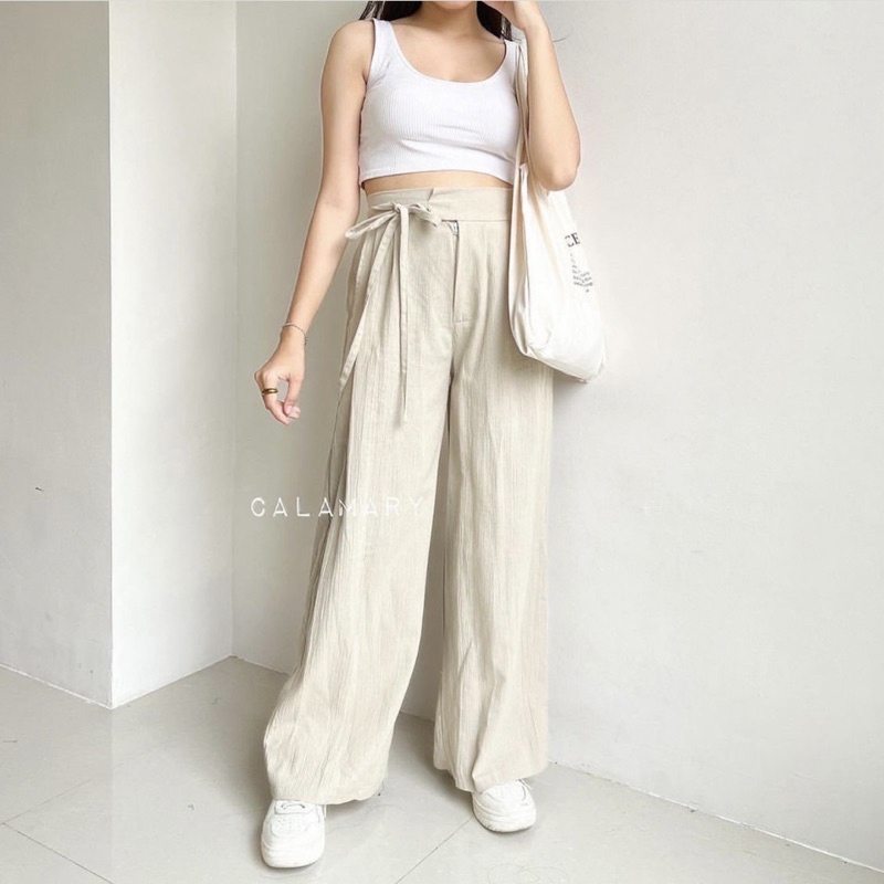 BIEBILS CULLOTES LINEN PANTS 2391