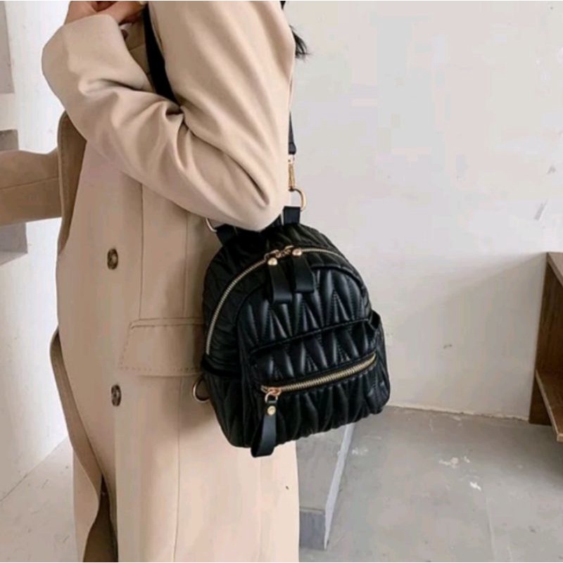 Tas Ransel Mini Elena Multifungsi Tas Bordir 26 x 22-1
