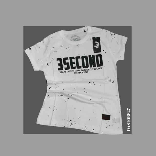 KAOS 3SECOND WANITA KAOS PENDEK WANITA KAOS THREE SECOND KAOS CEWEK KAOS CEWEK 3SECOND GRADE ORI