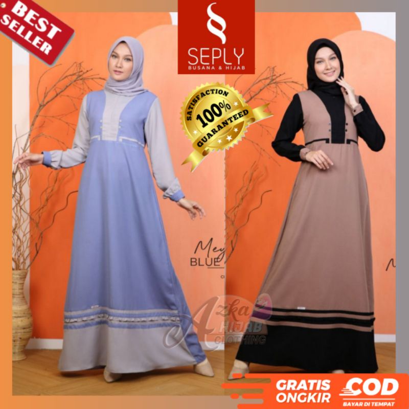 BAJU GAMIS TERBARU 2021 / GAMIS SEPLY MEYRA 37 / GAMIS MODERN / GAMIS SIMPLE ELEGAN / DRESS WANITA M