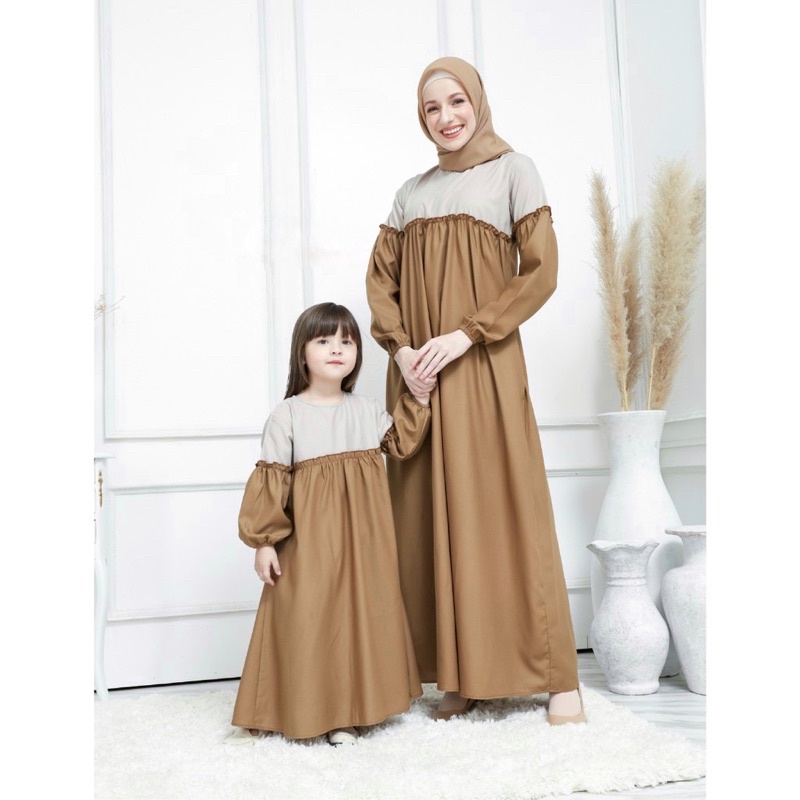 Sarimbit Keluarga Muslim Khaki Model Khaka Series