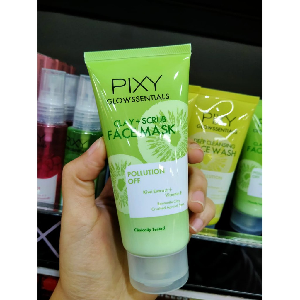 PIXY GLOWSSENTIALS tone bright cream//whip foam//peel of mask//bright mist//clean face wash//moist gel//face mask*