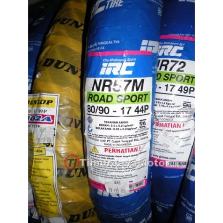 BAN LUAR IRC 80/90-17 NR57 M Kode 790086