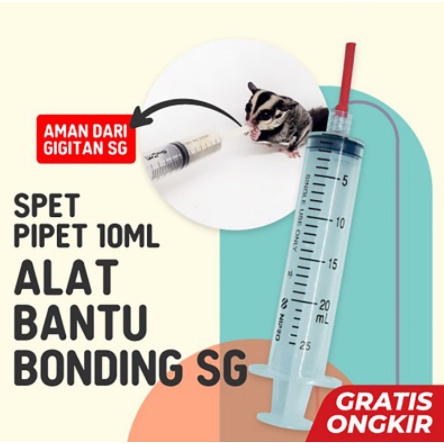 Spet 10ml Alat Bantu Makan Minum Susu Sugar Glider joey Bayi reject spet Kucing